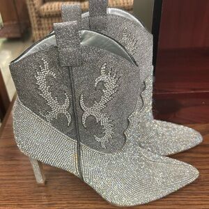 Gianni Bini Rhinestone Cowboy Boots